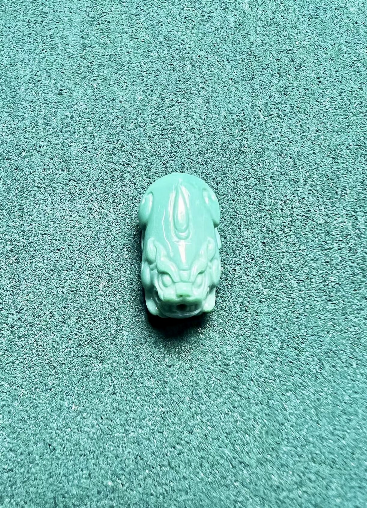 原矿绿松石貔貅diy手串配件